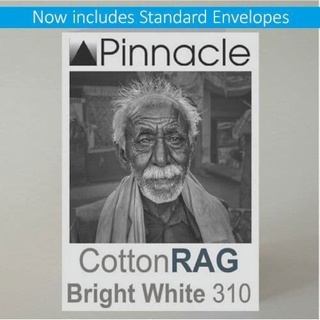 Pinnacle Cotton Rag Bright White Greeting Cards 310gsm