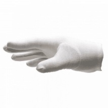 Low Lint White Cotton Gloves Large