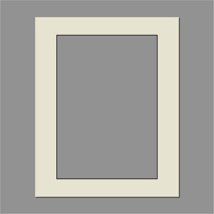 Chalk White Black Core Window Mount 500x400 A3 (400x280) (5)